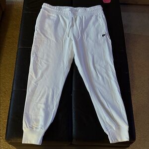 Fabletics White Year Round Terry Jogger